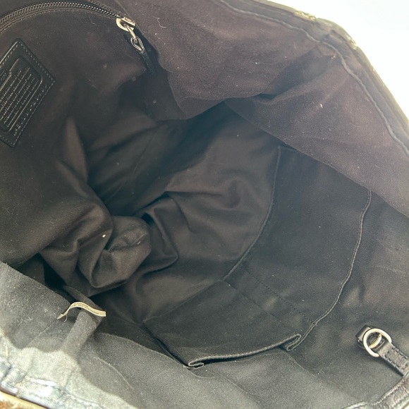 Coach Black Leather Tote Bag - Picture 4 of 4